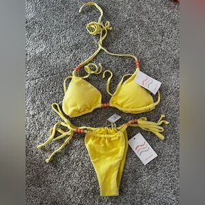 Dippin Daisy’s Yellow Bikini Set